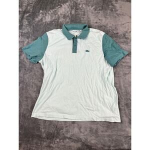 Lacoste Polo Shirt Women’s XXL Two-Tone Green Short Sleeve Regular Fit Good